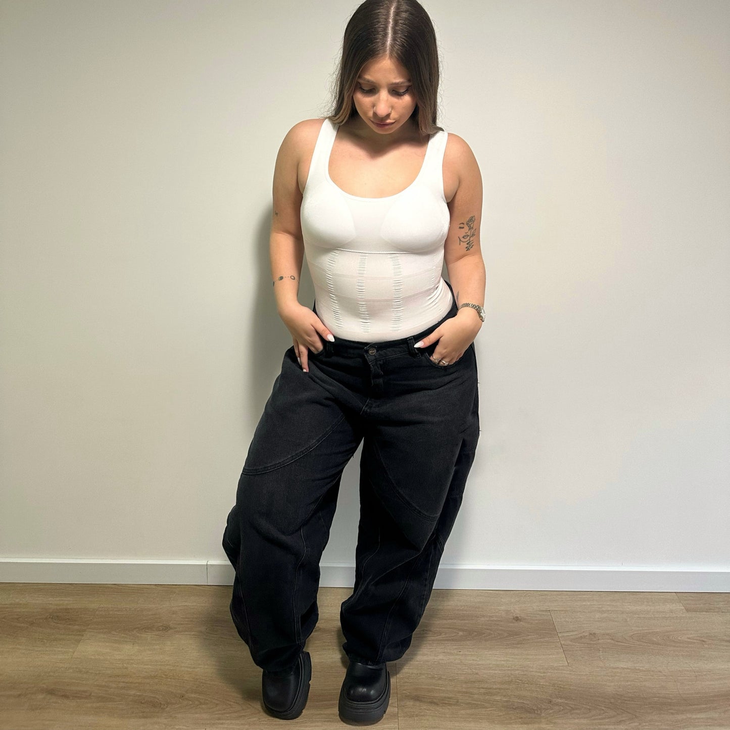 T-Shirt Modeladora Bretel Ancho | Curvadivina