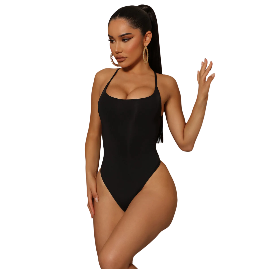 Body Reductor Bretel Fino Negro | Curvadivina