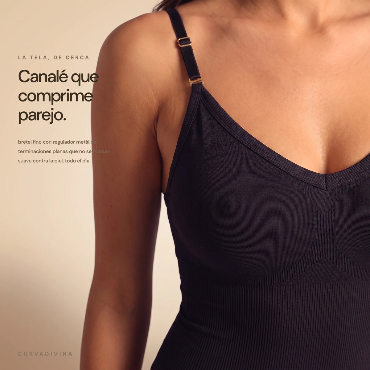 Bodies Bretel Fino (3x1) (Blanco, Negro y Beige)