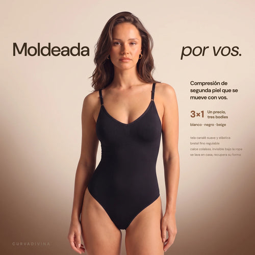 Bodies Bretel Fino 3x1 — moldeada por vos, pack de tres