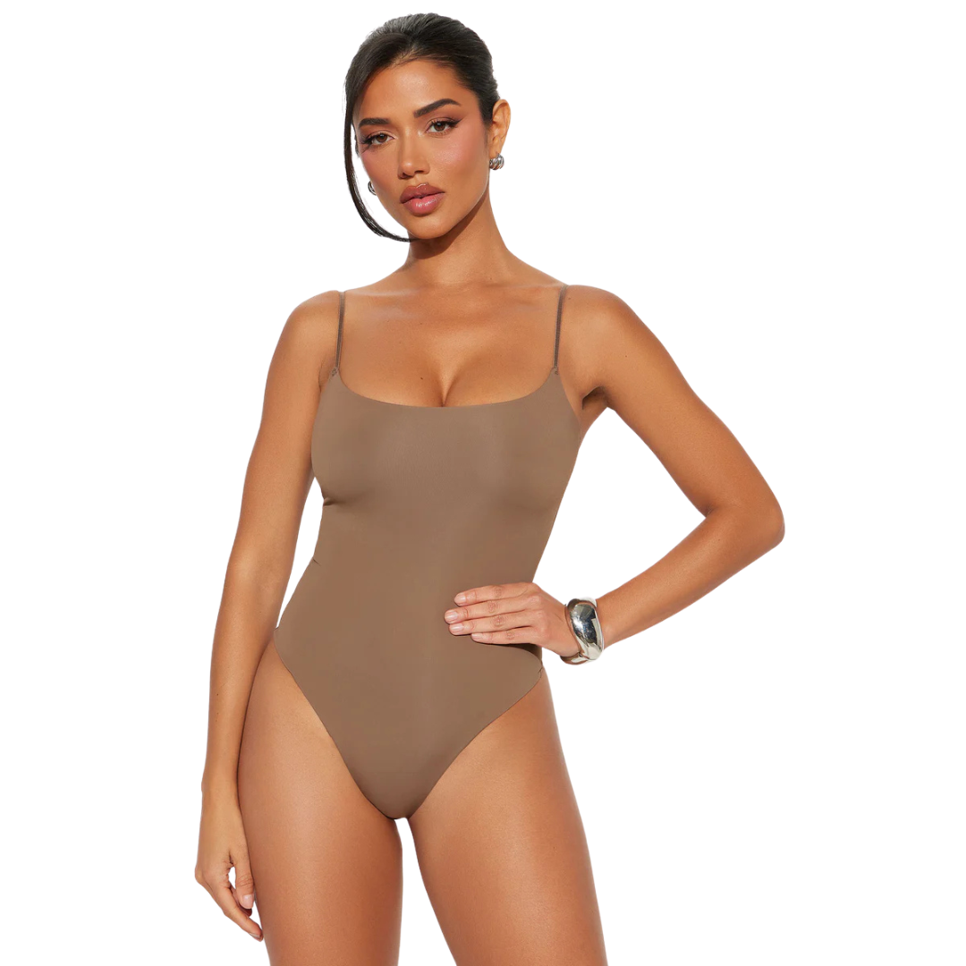 Body reductor bretel fino color beige Curvadivina