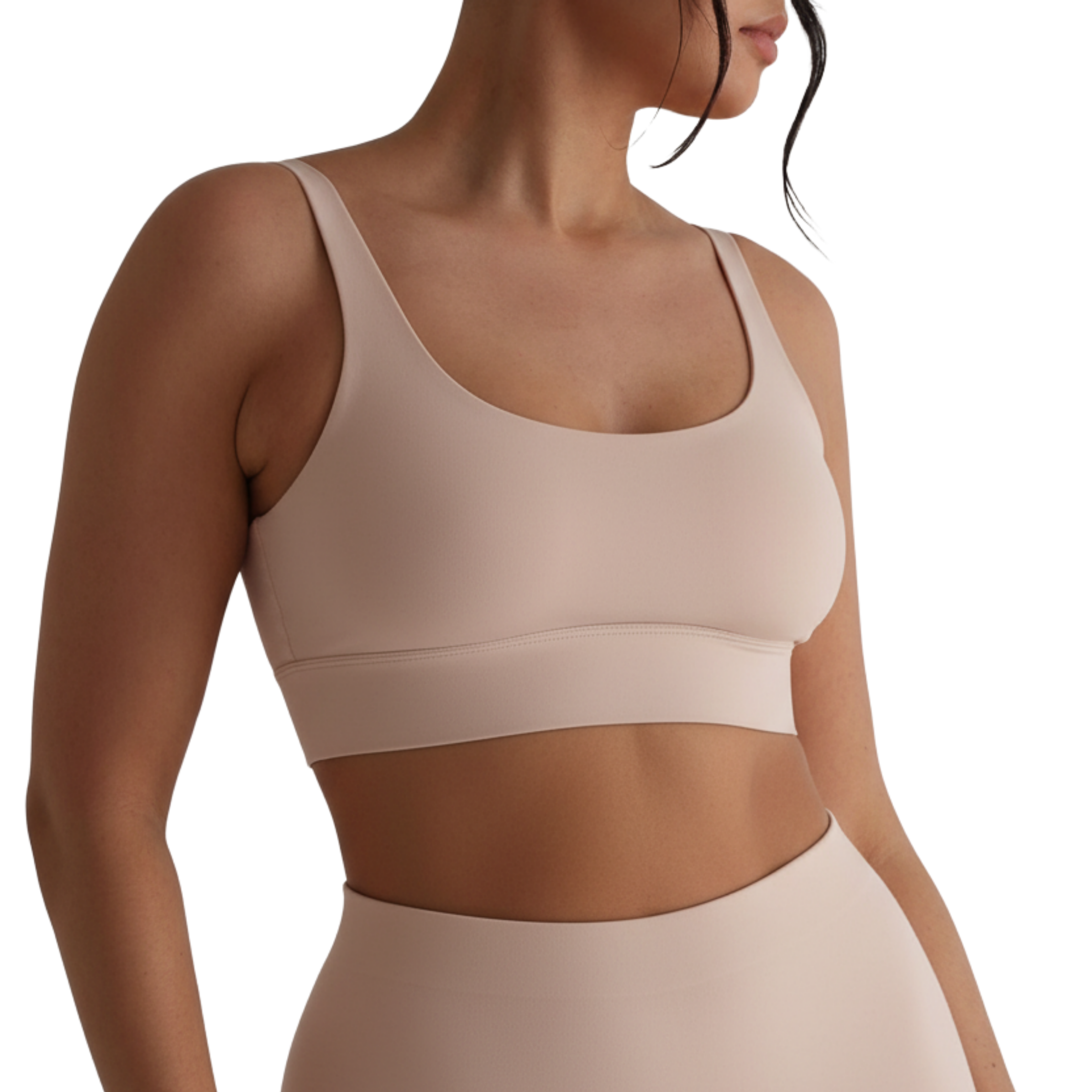 Corpiño Simil-Piel Beige Rosé