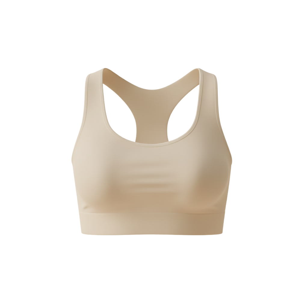 Corpiño Simil-Piel Beige Rosé (Espalda Nadadora)