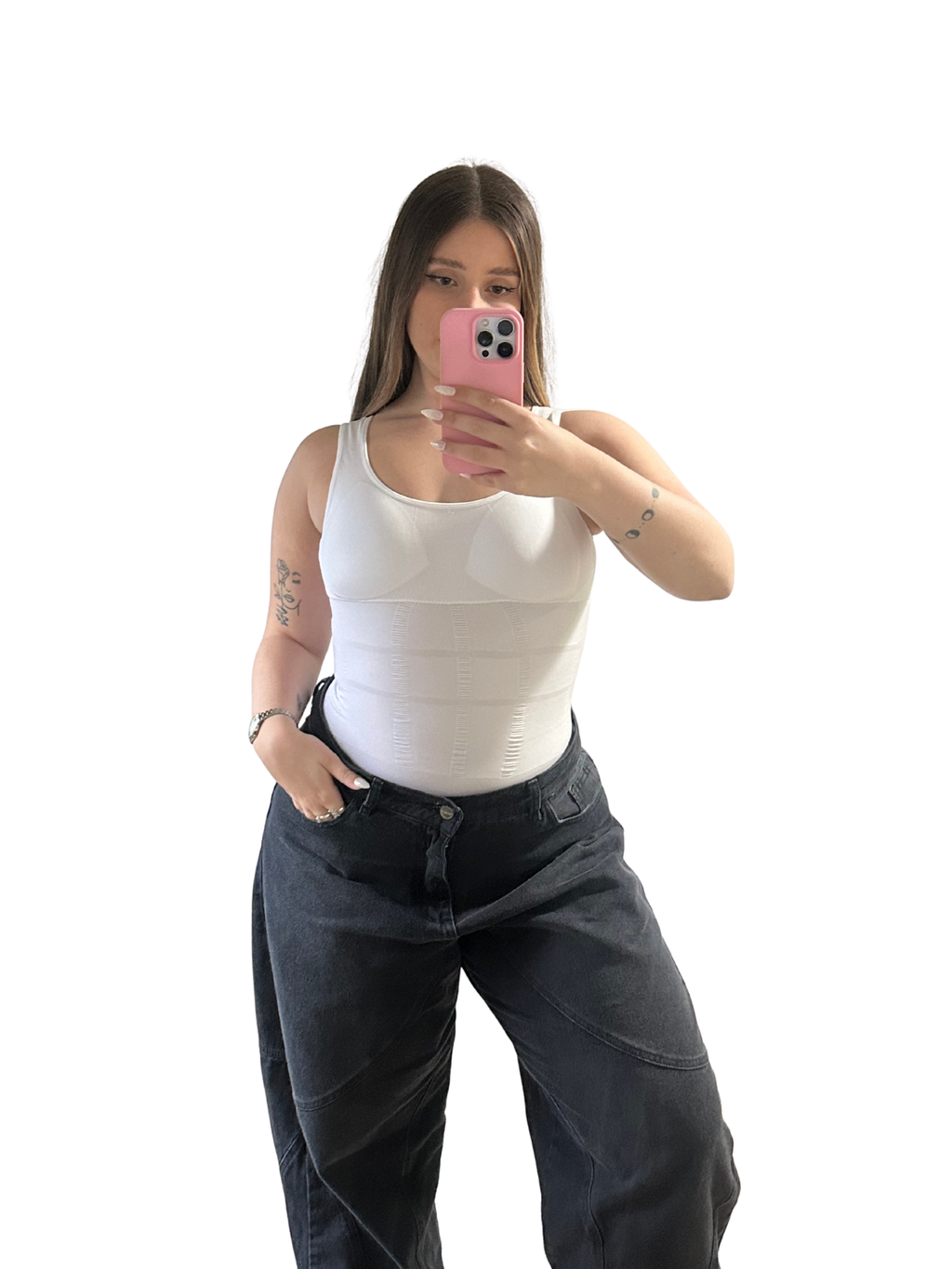 T-Shirt Bretel Ancho Blanca