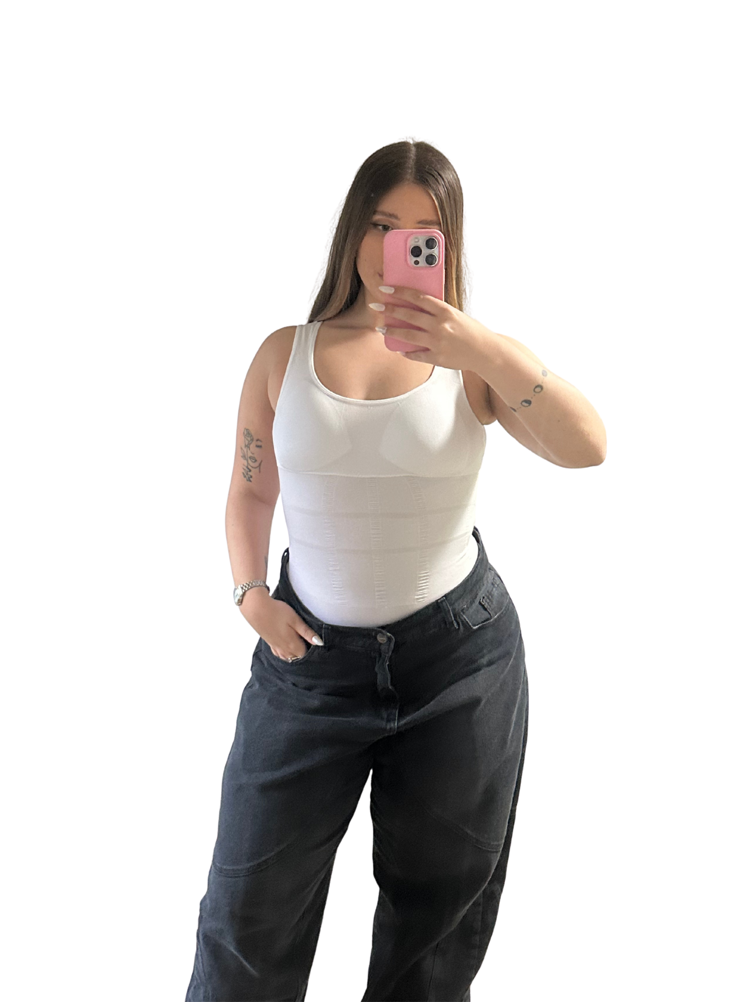 T-Shirt Bretel Ancho Blanca