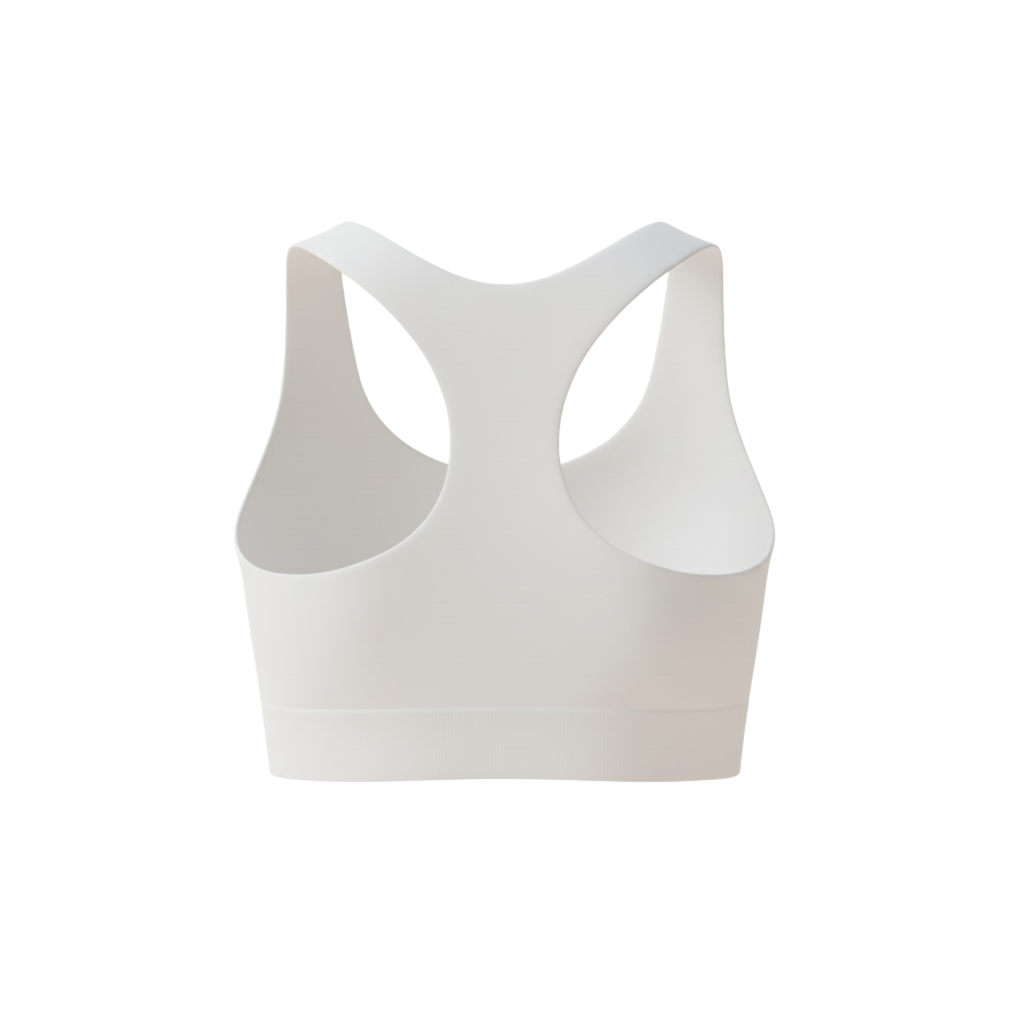 Corpiño Simil-Piel Blanco (Espalda Nadadora)