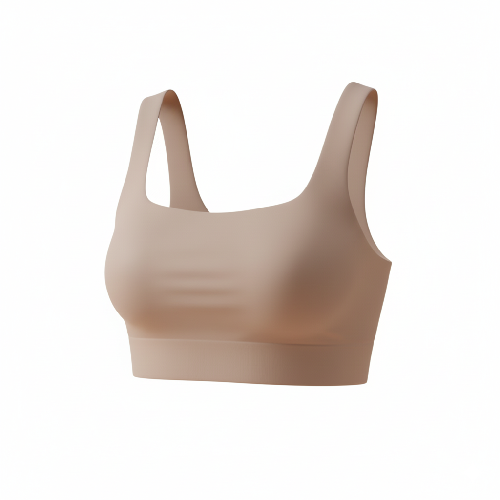 Corpiño Simil-Piel Beige Rosé