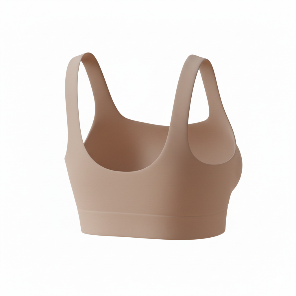 Corpiño Simil-Piel Beige Rosé