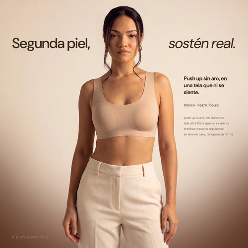 Corpiños Segunda Piel — push up sin aro