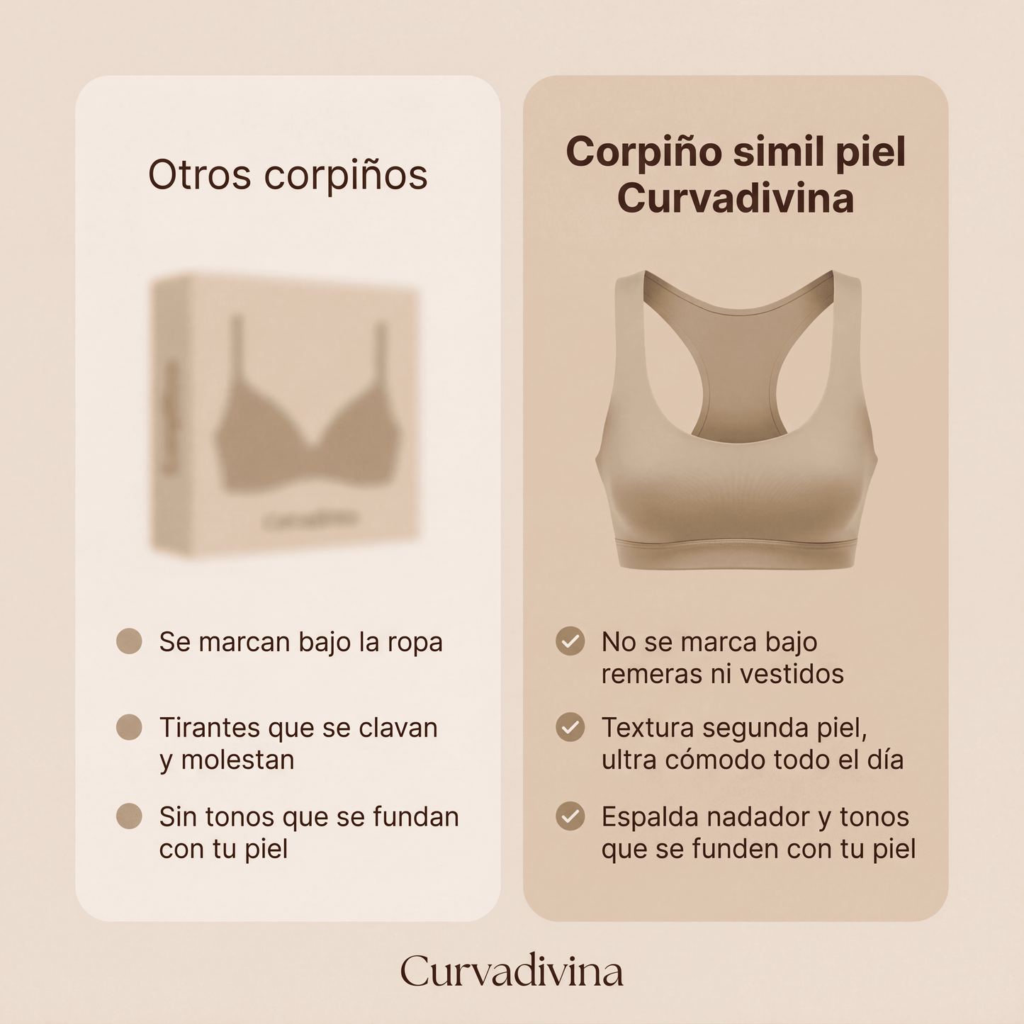 Corpiños Simil Piel