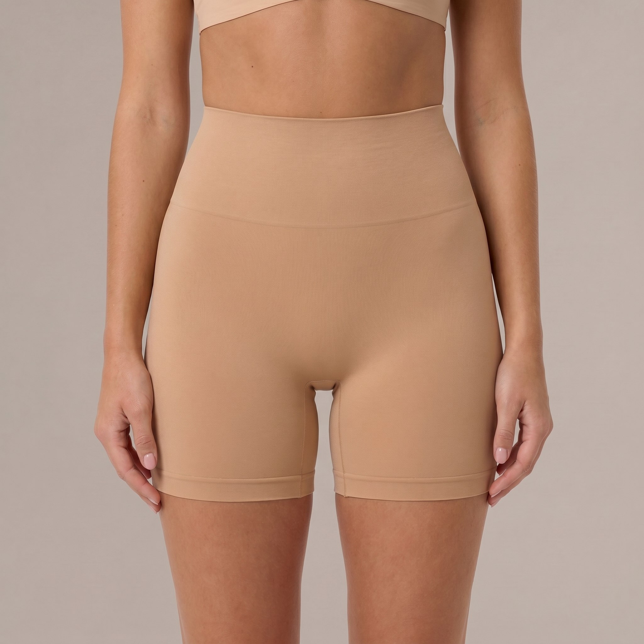 Shorts Antirrozaduras nude - detalle cintura