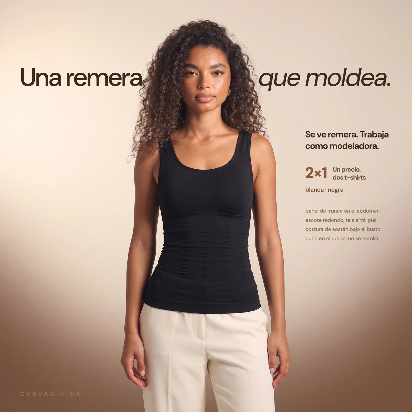 T-Shirt Bretel Ancho (2x1) — foto 1